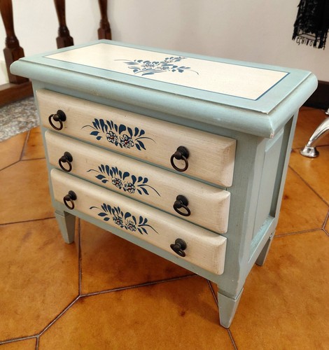 Comodino cassettiera stile - cassettiera,
