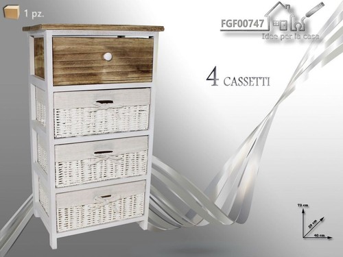 Comodino mobiletto cassetti - mobiletto,