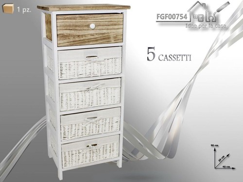 Comodino mobiletto cassetti - comodino,
